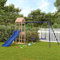 Tidyard Spielturm mit Rutsche und Schaukeln Holzturm Kletterturm Klettergerüst Spielhaus Set Kinder Garten Massivholz Douglasie