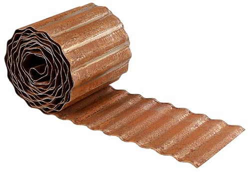 ZXZYHFTY Wellmetall-Garteneinfassung, 15,2 cm x 6,1 m, rostige Landschaftsumrandung für Rasen, Blumenbeete, Pflastersteinkante, langlebiger Gartenzaun