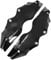 JNNJ 2 Stück Auto Bremssattel Abdeckung, 3D-Stil Bremssattel Abdeckungen, Nützliche Auto Universal Disc Bremssattel Abs Abdeckungen Vorn Hinten Auto Kit(Schwarz)