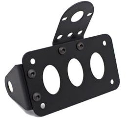 Rear Taillight Bracket Licence Plate Support Stop Light Mount Motorcycle Number Plate For Cruiser For Chopper Bike License Number Plate Holder