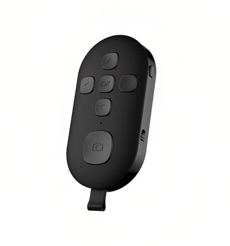 Bluetooth-Fernbedienung für TikTok-Seitenwender, Scroll-Ring-Clicker für Neuartige Kamera-Videoaufnahmen, Auslöser-Selfie-Taste, Wiederaufladbare Fingerfernbedienung für (Black)