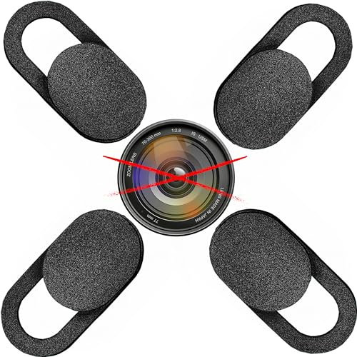 NOITAF Copri webcam 4 pezzi per i tuoi accessori, con webcam cover puoi stare tranquillo di non essere visto mentre usi lo smartphone, ipad o laptop