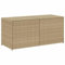 vidaXL Gartentruhe, Kissenbox Auflagenbox mit Deckel, Gartenbox Garten Aufbewahrungsbox mit wasserfestem Beutel, Spielzeugbox Gartenmöbel, Beige 283L Poly Rattan