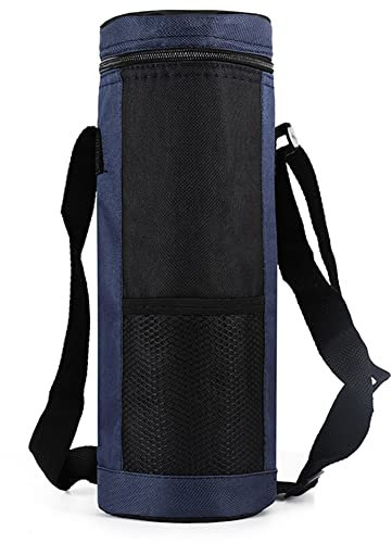 NERTOEE Borsa termica universale per bottiglia d'acqua, ad alta capacità, isolata, per , escursionismo, colore blu scuro