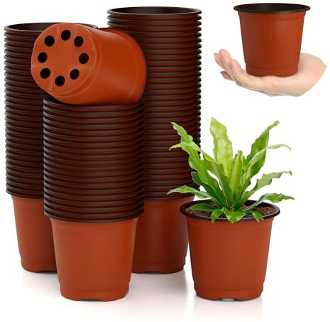 Cutiland Macetas De Sobremesa,Maceta 100Pcs,Maceta Pequeña,Mini Macetas,Macetas De Plastico,Macetas Plastico,Macetas Pequeñas,Mini Macetas Tiras,Macetas De Sobremesa,Maceteros,Macetas Plastico Grande
