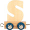 small foot Buchstabenzug Polar S aus Holz, Holzzug individuell kombinierbar, zum Dekorieren und Verschenken, 12589