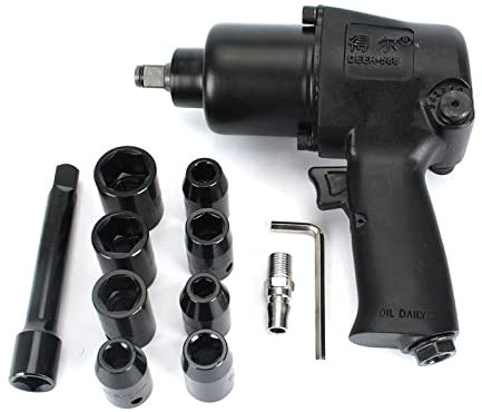 1/2 Twin Hammer Luftschlagschlüssel Set mit Sockel MAX Drehmoment 660N.M Pneumatische Hülse pneumatische Werkzeuge