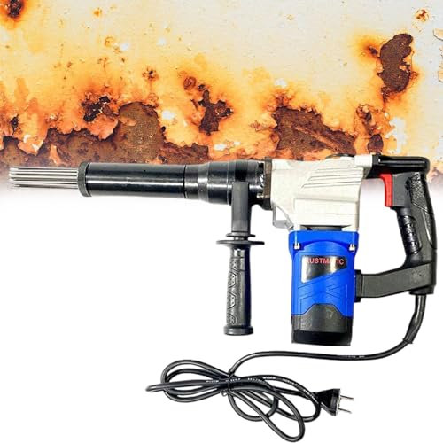 Fablestoryem Máquina Eléctrica para Quitar óxido de Aguja, Máquina De Limpieza para Eliminar óxido, Pintura de Escoria de Soldadura, Tubería de Acero, Tornillo, Tuerca, Barco, Cubierta, 1100W,110V