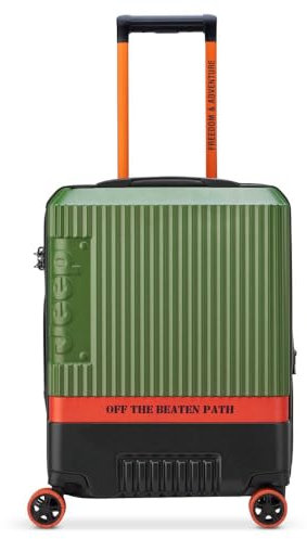 DELSEY Jeep - JH001A - Valise Cabine Rigide 55 cm x 40 cm x 21 cm - 37 L - Green