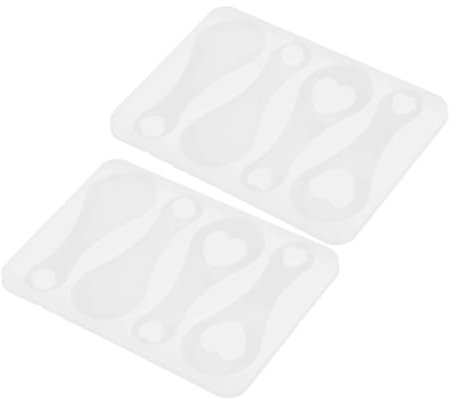 TEHAUX 2pcs Supermarket Trolley Coin Keychain Token Mold Silicone Shopping Cart Token Mold for DIY Projects