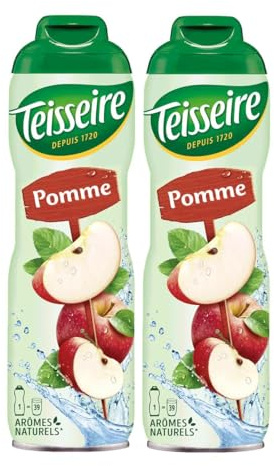 Teisseire Getränke-Sirup Apfel 600ml - Sirup der genauso schmeckt wie die Frucht (2er Pack)