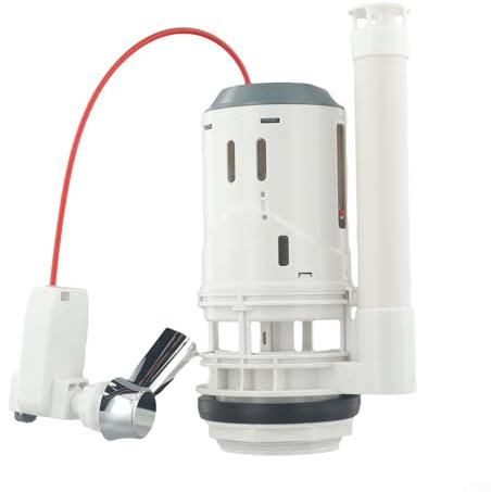 Zoegneer Verstellbares WC-Spülkasten-Spülventil, Doppelspülung, 7,6 cm, WC-Sitz, Wassertank-Zubehör, Badezimmer-Wasserauslassventil, Wasserstopp (für 2-teiligen Tank)