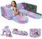 MeMoreCool Spielsofa Schlafsofa Kinder, Schaumstoff Soft Bausteine Couch, Fancy Spielsofa einen aufregenden Indoor-Spielplatz für das Kinderzimmer, Kuschelecke ideal für Kinder, Rainbow