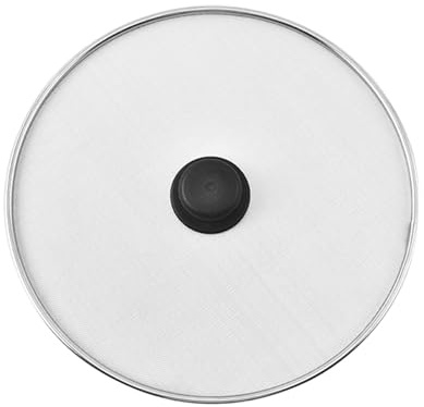 Bratpfannendeckel – 29 cm ofenfester Bratpfannenspritzschutz | Hitzebeständiger Edelstahl-Mikrowellen-Spritzschutz | Spritzschutz für Bratpfanne mit klappbarem Griff für Herd, Öfen und Küche