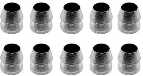 10 Stück runde Griffkeile, 18 mm Stahl-Sicherheitskeile, konischer Griff, Spaltkeile, Hammergriff-Keil-Set für Mauls, Axt, Krallen, Schlitten