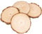 Truevaste Holzscheiben 4er Set 25-28 cm Runde Baumscheiben ohne Loch für DIY Basteln, Hochzeit, Weihnachtsdeko – Natur Holzscheiben, 15mm Dicke