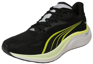 Puma Electrify Nitro 4 Scarpe da Corsa su Strada, Nero-Mela Spritz-Lux Lime, 40, Puma Spritz Lux Lime Mela Nera, 43 EU
