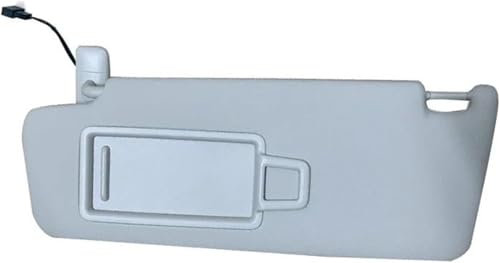 Conjunto de Visera Solar Gris Interior con Espejo de Maquillaje para Skoda Octavia 3, Parasol Delantero (par)