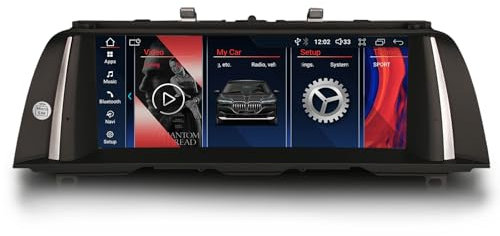 Erisin 8-núcleo 4GB+64GB 10,25 Pulgadas Android 14 Radio Coche GPS Navegador para BMW Serie 5 F10 F11 2013-2016 NBT System Bluetooth CarPlay Android Auto WiFi 4G Dab+ USB DSP iDrive TPMS Canbus SWC