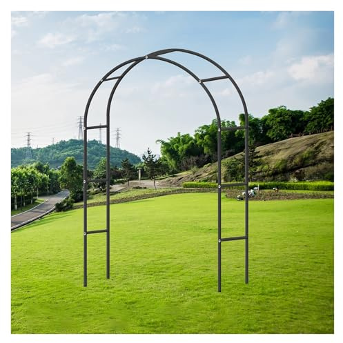 Metal Garden Arch for Climbing Plants - Eleganter Pavillon für Rosen & Vegetables, Outdoor Decor & Archway Dekoration, Garten und Patios