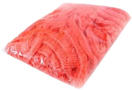 100 gorros de ducha blancos transparentes e impermeables for casa huéspedes Para Hogares, Hoteles(Red)