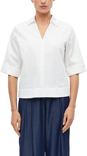 s.Oliver Black Label Damen 2178601 Bluse mit Tunika-Ausschnitt (1er Pack)