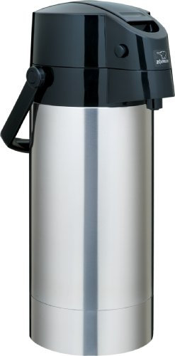ZOJIRUSHI SR-AG38XA Air Pot Stainless Steel Beverage Dispenser SR-AG38 Server, Stainless-Steel