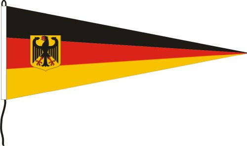 Everflag Langwimpel: Deutschland mit Adler 150cm