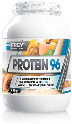 Frey Nutrition Protein 96 Pfirsich Aprikose, 1er Pack (1 x 750 g)