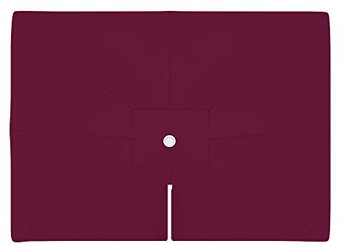paramondo Toile de rechange pour parasol avec Air Vent pour parasol à mât excentré Parapenda 4 x 3 m rectangulaire bordeaux