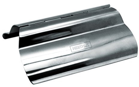 NERTHUS Pinza per Alimenti, Metallo, Argento, 10 x 17 x 2 cm