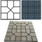 SOULONG Stampo per pavimentazione da giardino, stampo per pavimentazione in cemento, riutilizzabile, fai da te, per patio, cortile, giardino, camminata (8 griglie 40 x 40 cm)