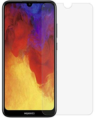 COPHONE® Lot de 2 verres trempé compatible avec Huawei Y6 2019, film de protection écran Premium Anti Chocs et Casse, Anti empreintes, bords arrondis,dureté max 9H Tempered glass 2,5d