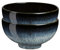 Denby - Halo Rice Bowls Set of 2 - Reactive Glaze Dishwasher Microwave Safe Crockery 480ml - Black, Grey Ceramic Stoneware Tableware - Chip & Crack Resistant Soup Bowls