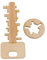 Inzopo Wooden Kongming Key and Lock Toy Chinese Puzzle Game Family Play Kid Gift