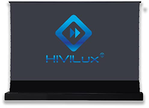 HiViLux® Moteur de tension de sol CLR/ALR Toile pour vidéo-projecteur UST : HiViPrism Cinema HDR haut contraste/8K/4K/3D 120 16:9 Noir