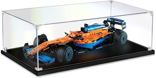 Havefun Acryl Vitrine Kompatibel Mit Lego 42141 Mclaren Formel 1 Rennwagen, Schaukasten Showcase Staubdichte Display Case für Lego 42141 - Nicht Enthalten Modellbausatz