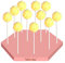 webake Présentoir hexagonal pour 12 cake pops, or rose