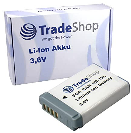 Trade-Shop Kamera Li-Ion Akku 3,6V / 1250mAh kompatibel mit Canon PowerShot G9 X, G9 X Mark II, SX620HS, SX720HS, SX730HS, SX740HS / Digitalkamera