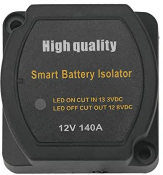SDYGDB Dual Battery Isolator Kit 12V 140A IP65 Waterproof Split Charge Relay Automatic Car Battery Relay with Surge Protection Car Accessories for Truck SUV ATV UTV Boat