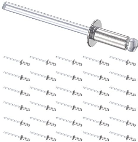 Rivetti ciechi pop, rivetti ciechi, rivetti in alluminio (2,4 x 6 mm, 220 pezzi)