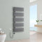 S'AFIELINA Radiateur de Salle de Bain avec Thermostat 1320x600 mm, 800W, Sèche-Serviettes à Panneau Plat avec Tige Chauffante, Raccordement Latéral, Anthracite (RAL7016)