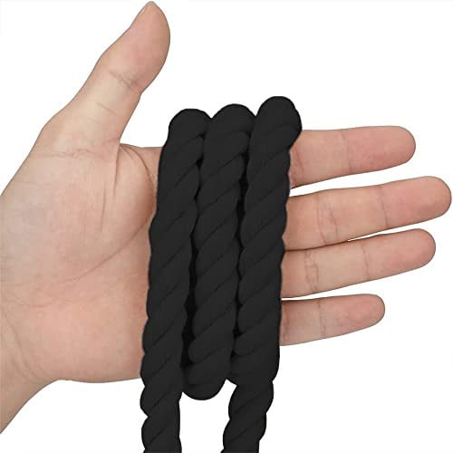 Corda in cotone, 6 x 20 m, corda in morbido cotone, spessa 6 mm, per tutti gli usi, da appendere alla parete, lavori a maglia, giardinaggio, decorazione, avvolgimento, legatura