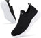 Littleplum Damen Sneaker Atmungsaktiv Turnschuhe Leicht Laufschuhe Sportschuhe Damen Schuhe,Schwarz Weiß,39 EU