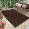 Biscpro Fußmatte Innen Außen Waschbar eingangsteppich innen Schmutzfangmatte rutschfest,Türmatte Innen Teppich für Eingang, Patio, Flur, Garten, Innen und Außen (Coffee, 119 * 180cm)