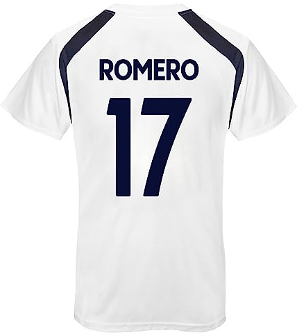 Tottenham Hotspur FC Mens Romero 17 Poly T-Shirt White 3XL