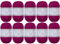 Utopia Crafts JOY Uni Strick- und Häkelgarn, Weich, Pflegeleicht, 100% Polyacryl, 10x 50 g Knäuel, 150m (Dunkle Himbeere)