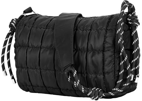 Cottoncode Puffer Bag, Gesteppte Tasche Damen, Puffy Bag, Stepptasche Umhängetasche Schultertasche Klein