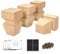 Aiminjey 10cm Wooden Furniture Legs with Mounting Plates Screws Set of 4 Solid Wood Unfinished Replacement Furniture Feet for Couch Cabinet Sofa Dresser Ottoman TV Stand Bed Home