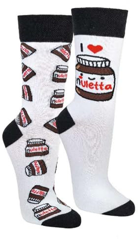 krautwear Herren Damen 2 Paar Lustige Bunte Gemusterte Fun Sneaker Socken Witzige Strümpfe Baumwolle (42-47, Nuletta)